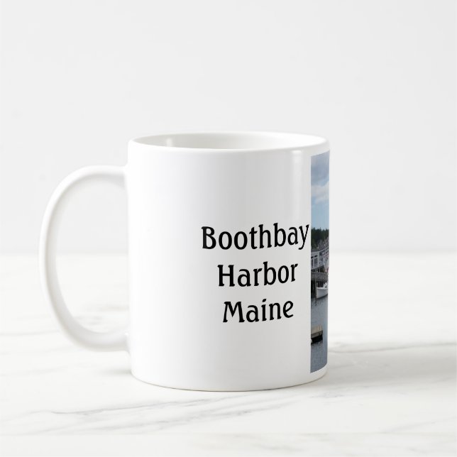 "Waterfront" Boothbay Harbour Maine Mug (Left)