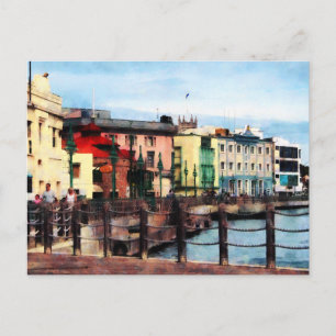 Waterfront Bridgetown Barbados Postcard