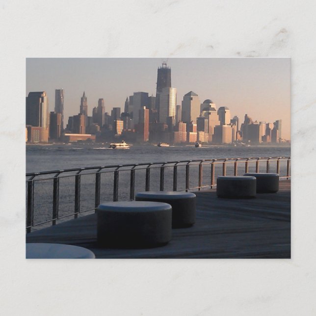 Waterfront, Hoboken, N.J. Postcard (Front)