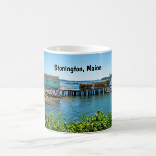 Waterfront in Stonington, Maine Coffee Mug