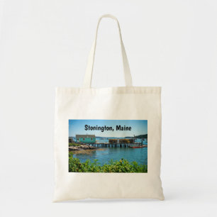 Waterfront in Stonington, Maine Tote Bag