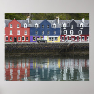 Waterfront, Tobermory, Isle of Mull, Scotland, Poster