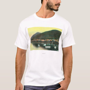 Waterfront View of Indian TownSitka, AK T-Shirt