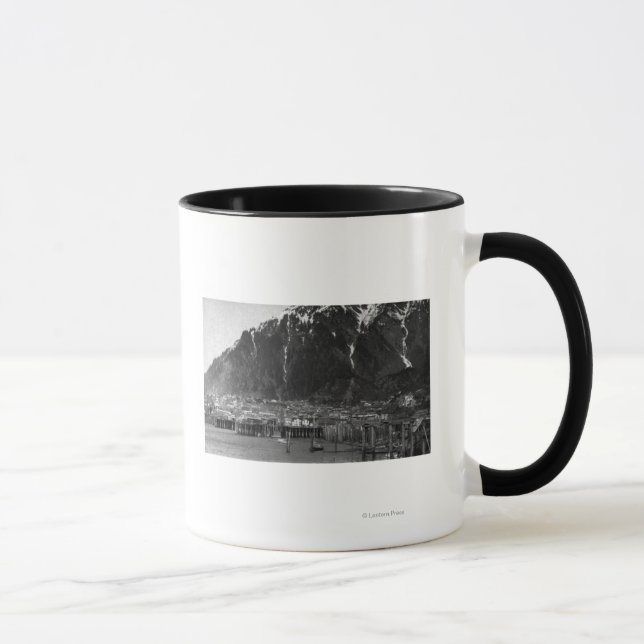 Waterfront View of Juneau, Alaska Photograph Mug (Right)