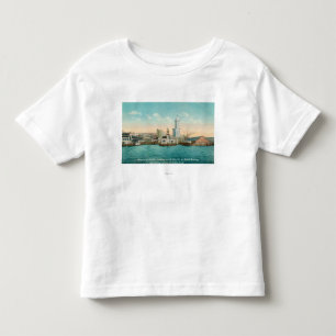 Waterfront View of Port and Smith Tower Toddler T-Shirt