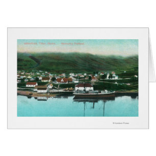 Waterfront View of the City and Steamer