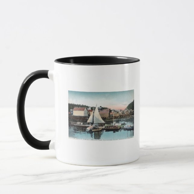 Waterfront View of the Floating Dock Mug (Left)