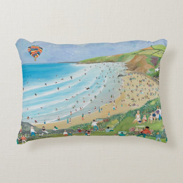 Watergate Bay Cornwall Decorative Cushion (Front)