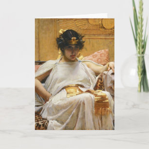 Waterhouse Cleopatra Greeting Card