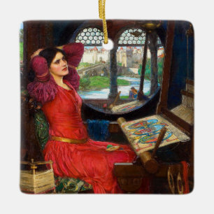 Waterhouse I Am Half-Sick of Shadows Ceramic Ornament