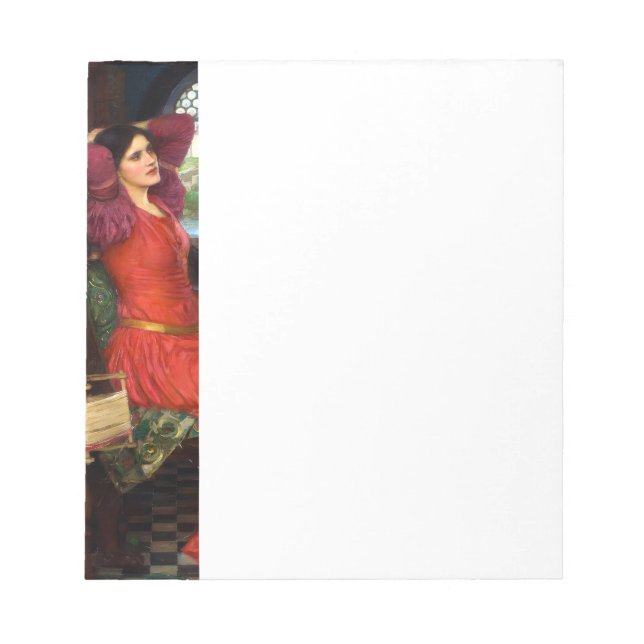 Waterhouse I Am Half-Sick of Shadows Notepad (Front)