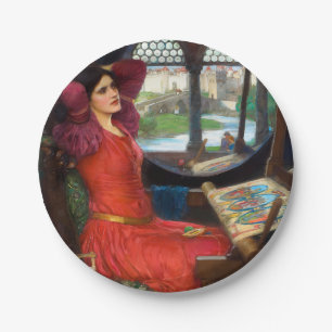 Waterhouse I Am Half-Sick of Shadows Paper Plate
