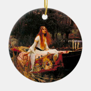 Waterhouse Lady of Shalott Ceramic Ornament