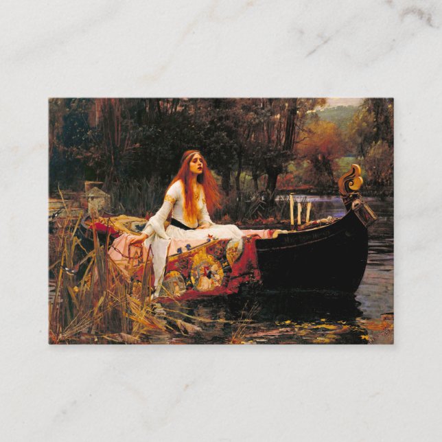 Waterhouse Lady of Shalott Enclosure Card (Front)