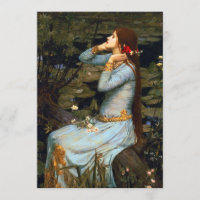 Waterhouse Ophelia Invitations