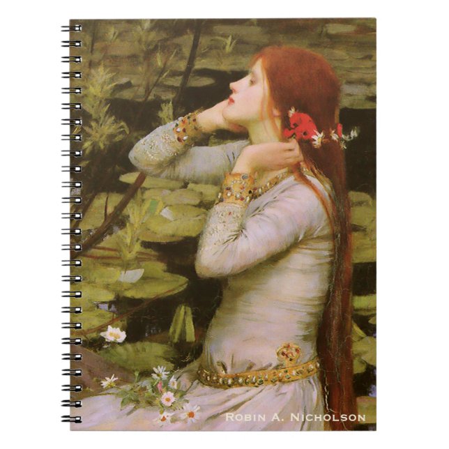 Waterhouse Ophelia Personalised Notebook (Front)