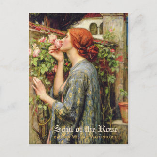 Waterhouse Soul of the Rose CC0738 Pre-Raphaelite Postcard