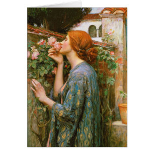 Waterhouse Soul rose Pre-Raphaelite CC1002 Card