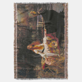 Waterhouse The Lady of Shalott Throw Blanket