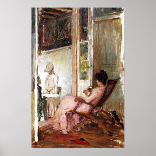 Waterhouse - The Loggia 1893 Poster