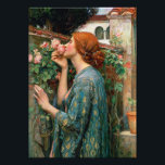 Waterhouse The Soul of the Rose Print<br><div class="desc">John William Waterhouse The Soul of the Rose print. Oil painting on canvas from 1908. English painter John Waterhouse found inspiration in mythical and literary themes. The Soul of the Rose is inspired by the Alfred Lord Tennyson poem by the same name, and features a young redhead in a blue...</div>