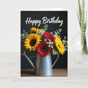 Watering Can Birthday Card