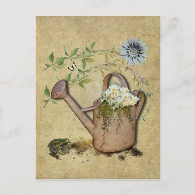 Watering Can & Garden Things- Postcard 3 (Front)