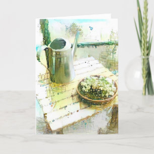 Watering Can Thank You Card