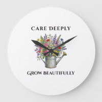 Watering Can with Flowers Botanical Garden Art Gif