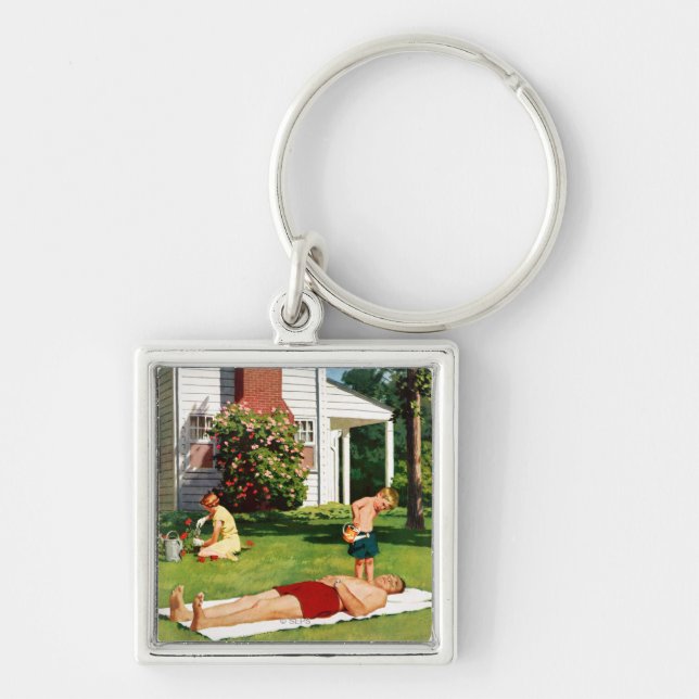 Watering Father Key Ring (Front)
