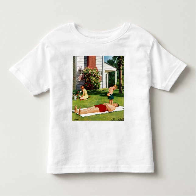 Watering Father Toddler T-Shirt (Front)