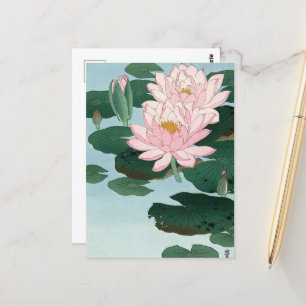 Waterlelies by Ohara Koson Postcard