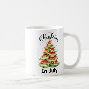 Waterlemon Christmas Tree Christmas In July Summer Coffee Mug