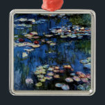 Waterlilies; 1914 metal tree decoration<br><div class="desc">Vintage Impressionist painting "Waterlilies" from 1914,  by Claude Monet.</div>