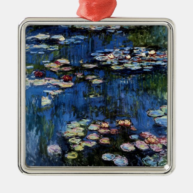 Waterlilies; 1914 metal tree decoration (Front)