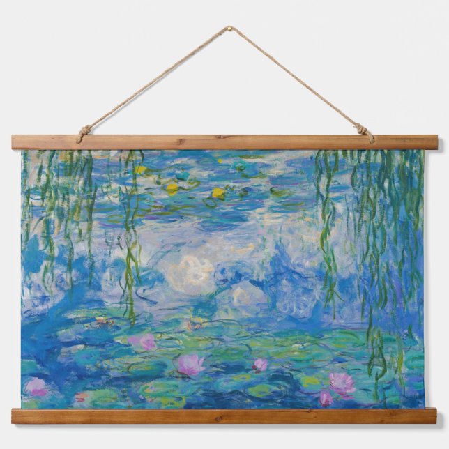 Waterlilies, 1916-1919 by Claude Monet Hanging Tapestry (Front)