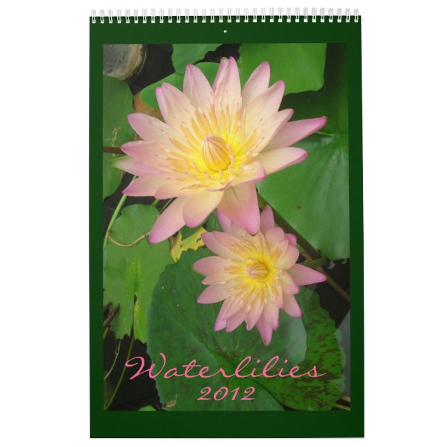 Waterlilies 2012, Single Page Calendar (Cover)
