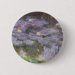 Waterlilies 6 Cm Round Badge