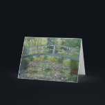 Waterlilies and Japanese Footbridge  Card<br><div class="desc">Waterlilies and Japanese Footbridge by Claude Monet. 1899

This image is in the public domain</div>