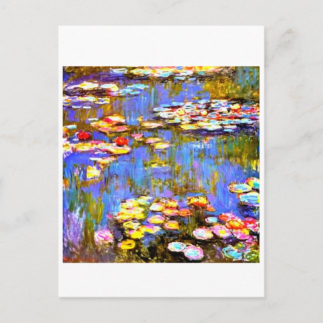 Waterlilies by Claude Monet - Art Post Card (Front)
