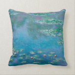 Waterlilies by Claude Monet Fine Art Painting Cushion<br><div class="desc">Beautiful masterpiece by Claude Monet - Water Lilies from his garden at Giverny,  France. One of the most famous fine art paintings in art history and a beautiful example of impressionism. This is truly a wonderful artwork and a great gift for art lover.</div>