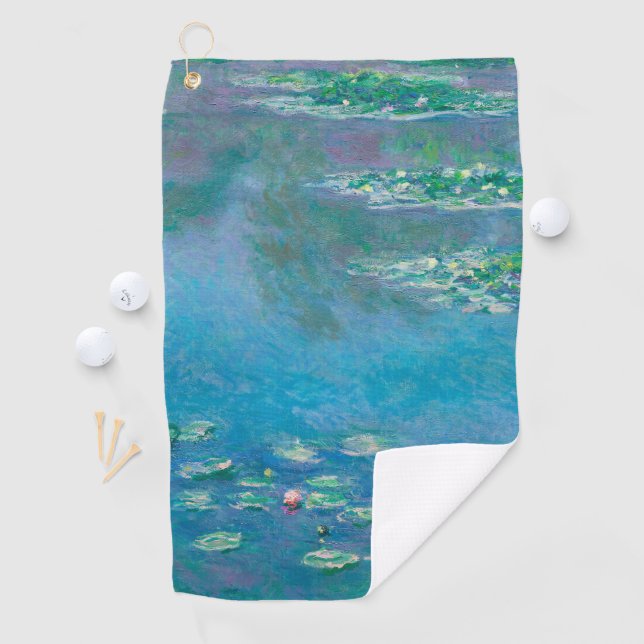 Waterlilies by Claude Monet Fine Art Painting Golf Towel (InSitu)