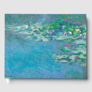 Waterlilies by Claude Monet Fine Art Painting Guest Book