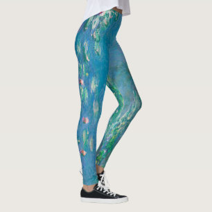 Waterlilies by Claude Monet Fine Art Painting Leggings