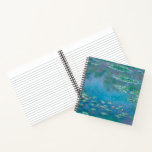 Waterlilies by Claude Monet Fine Art Painting Notebook<br><div class="desc">Beautiful masterpiece by Claude Monet - Water Lilies from his garden at Giverny,  France. One of the most famous fine art paintings in art history and a beautiful example of impressionism. This is truly a wonderful artwork and a great gift for art lover.</div>