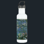 Waterlilies by Claude Monet, Vintage Flowers 710 Ml Water Bottle<br><div class="desc">Waterlilies (1916) by Claude Monet. Water Lilies is a vintage impressionism fine art floral painting. Monet's spring season flower garden in Giverny, France. This landscape is one of many variations of water lily paintings that Monet painted by his pond. About the artist: Claude Monet (1840-1926) was a founder of the...</div>