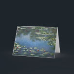 Waterlilies by Claude Monet, Vintage Flowers Card<br><div class="desc">Water Lilies (1906) by Claude Monet is a vintage impressionism fine art landscape floral painting. It is one of many variations of water lily paintings that Monet painted in his flower garden in Giverny, France. Waterlily flowers in a spring season pond. About the artist: Claude Monet (1840-1926) was a founder...</div>