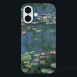 Waterlilies by Claude Monet, Vintage Flowers iPhone 16 Case<br><div class="desc">Waterlilies (1916) by Claude Monet. Water Lilies is a vintage impressionism fine art floral painting. Monet's spring season flower garden in Giverny, France. This landscape is one of many variations of water lily paintings that Monet painted by his pond. About the artist: Claude Monet (1840-1926) was a founder of the...</div>