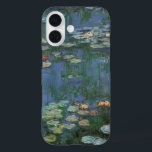 Waterlilies by Claude Monet, Vintage Flowers iPhone 16 Case<br><div class="desc">Waterlilies (1916) by Claude Monet. Water Lilies is a vintage impressionism fine art floral painting. Monet's spring season flower garden in Giverny, France. This landscape is one of many variations of water lily paintings that Monet painted by his pond. About the artist: Claude Monet (1840-1926) was a founder of the...</div>
