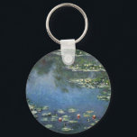 Waterlilies by Claude Monet, Vintage Flowers Key Ring<br><div class="desc">Water Lilies (1906) by Claude Monet is a vintage impressionism fine art landscape floral painting. It is one of many variations of water lily paintings that Monet painted in his flower garden in Giverny, France. Waterlily flowers in a spring season pond. About the artist: Claude Monet (1840-1926) was a founder...</div>